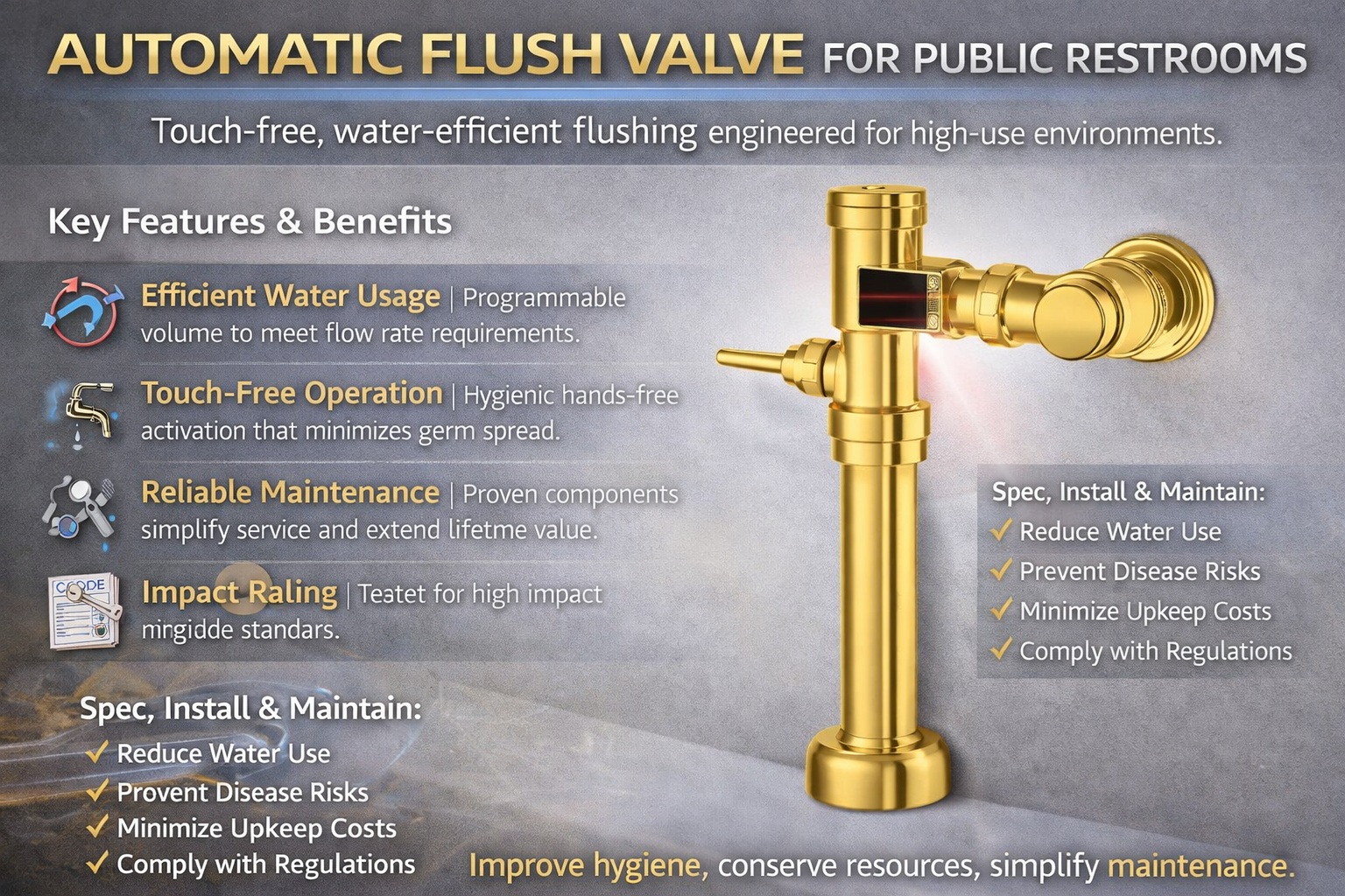Automatic flush valves